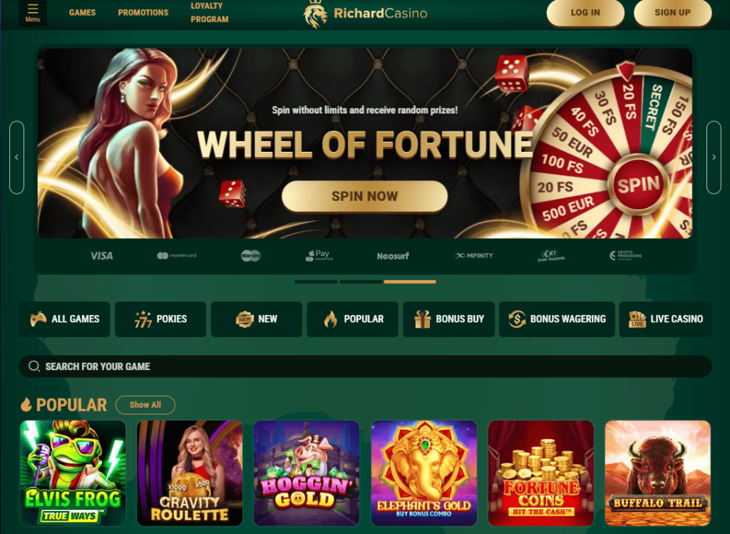 Richard Online Casino Bonuses